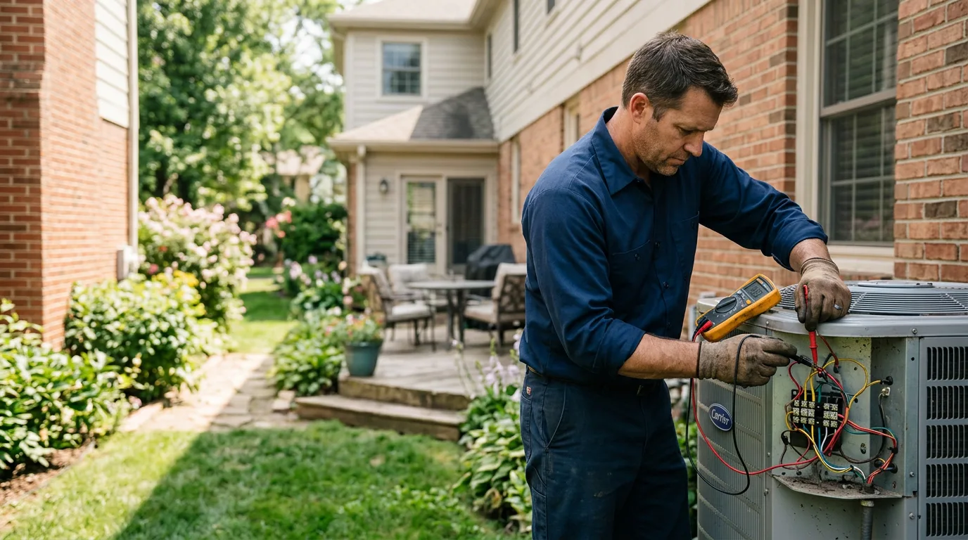 HVAC technician working near Walkersville, WV
